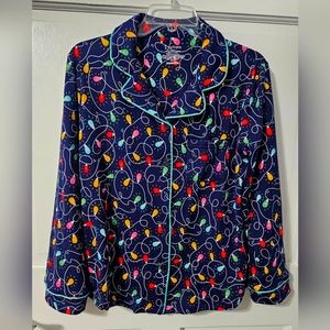 NEW Size Small Pajamarama Women's Notch Blue Pajama Set